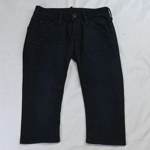 True Religion 24 Skinny Cropped Dark Rinse‎ Stretch Denim Jeans